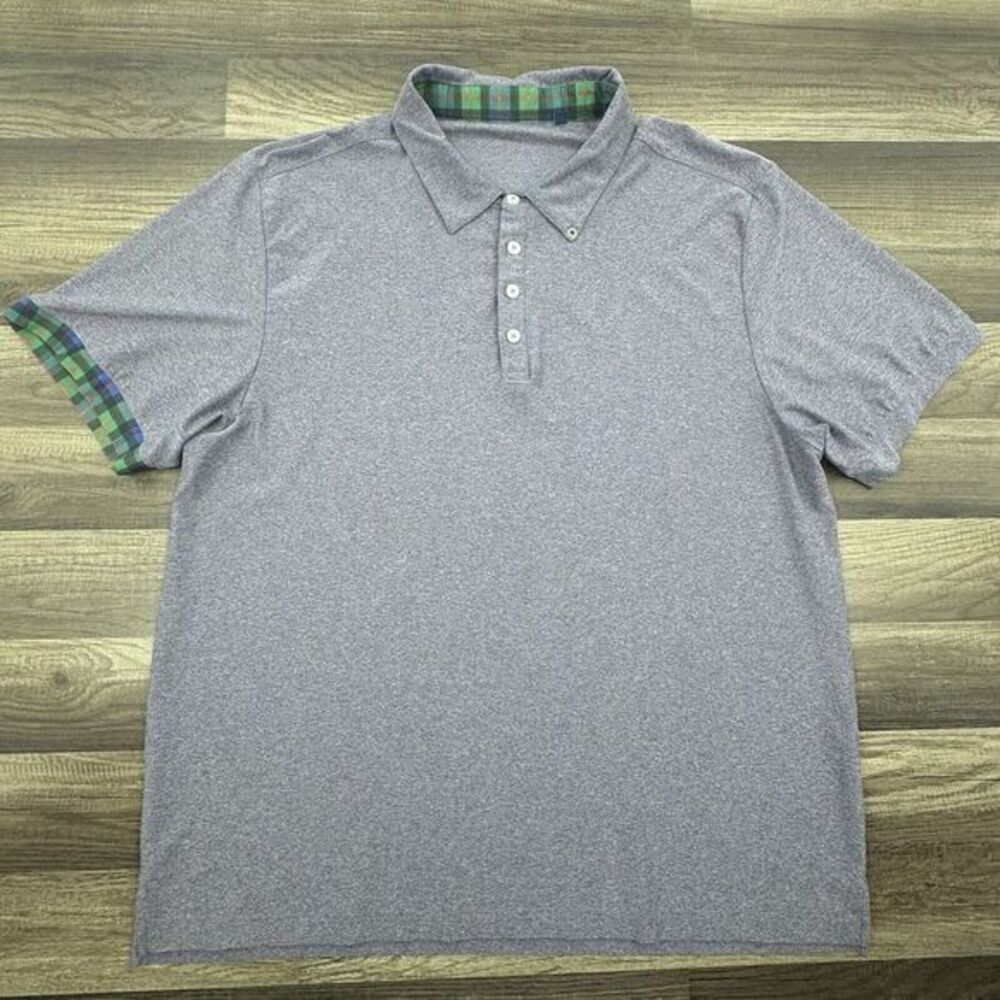 William Murray Short‎ Sleeve Performance Golf Polo Heather Purple Men's XXL
